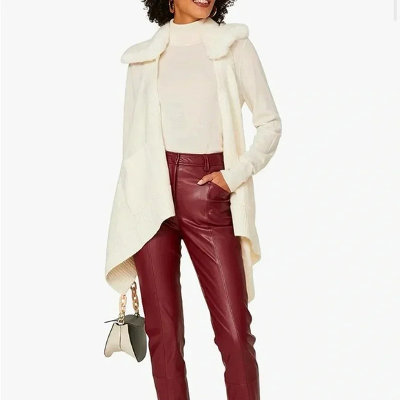 Kaufman Franco Off white faux fur vest - Picture 7 of 12